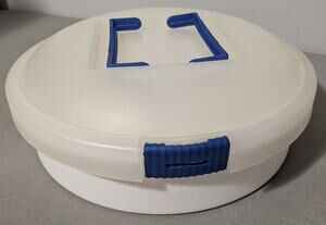 Iris Schwartz Round 3-in-1 Cake, Cupcake & Deviled Egg Carrier